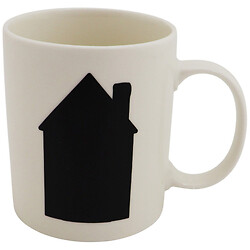Чашка порцелянова з термомалюнком Almo "Різдвяний будиночок", 320 мл