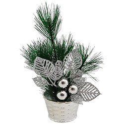 Ялинка штучна настільна в кашпо, 35 см