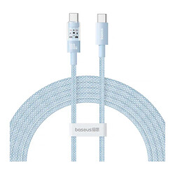USB кабель Baseus P10373000111 Gem, Type-C, 1.0 м., Голубой