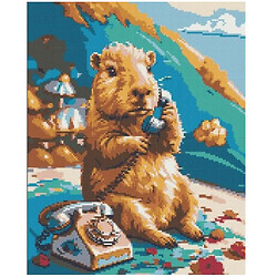 Алмазна мозаїка "Загадкова капібара", 40х50 см, Origami