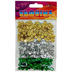 Блискітки, 6мм, 5гx3 пакетики, Art Story