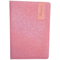 Блокнот Кожзам,А5, 80 листів, клітинка, світло-рожевий, Fresh