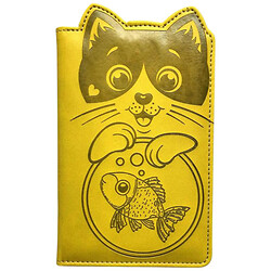 Блокнот "КОТИК І РИБКА", Кожзам, А6, 64аркуша, Fresh