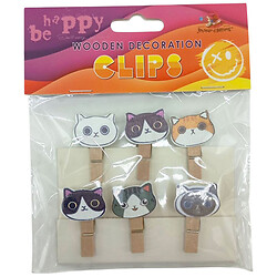 Дерев'яні декоративні затискачі, 6шт, Art Studio Of Happiness
