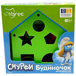 Игрушка-сортер Домик развивающий "СМУРФЫ", Tigres
