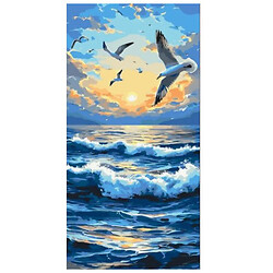 Картина по номерам "Полет на волнах", 40x80 см, Origami