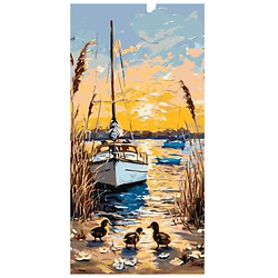 Картина по номерам "Тепло летнего вечера", 40x80 см, Origami