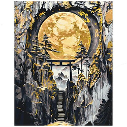 Картина по номерам с красками металлик "Японская магия", 40х50 см, Origami