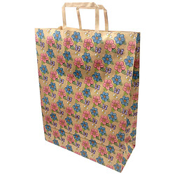 Пакет бумажный с ручками, бурый, 32х15х42см, Bourgeois