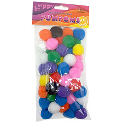 Помпоны полипропиленовые, 2.5см, 9 цветов, 50шт, Art Studio Of Happiness