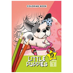 Раскраска "LITTLE PUPPIES 1", А5, Art Studio Of Happiness