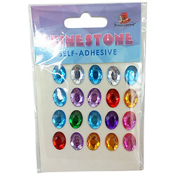 Стразы самоклеящиеся, 1,4x1,0см,20шт., Art Studio Of Happiness