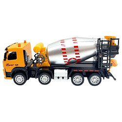 Стройтехника мет. "VOLVO: Автобетоносмеситель", бат, свет, звук, подвижные детали, в короб. 28x14x10см, Автопром