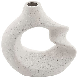 Ваза для квітів фарфорова фігурна з отвором, 15х7х15 см