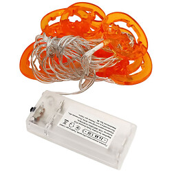 Гирлянда декоративная на батарейках "Тыквы", 10 ламп