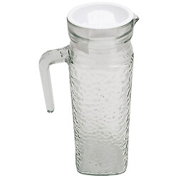 Кувшин для напитков стеклянный с пластиковой крышкой