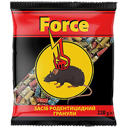Средство родентицидное от грызунов Force Гранулы, 220 г