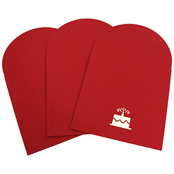 Набір конвертів вітальних кольорових, 3 шт, 9х9 см