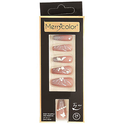 Набор накладных ногтей с дизайном, 24 шт.