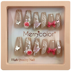 Набор накладных ногтей с дизайном, 24 шт.
