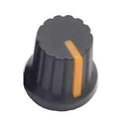 Ручки для потенціометрів KNOB-PLB-14X15X6-ORANGE