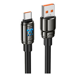 USB кабель Hoco U143 Joy, Type-C, 1.2 м., Чорний