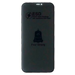 Защитное стекло Apple iPhone 14 Pro, ESD, Антишпион, Черный