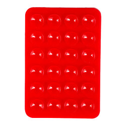Тримач-присоска Double Side Silicone, Червоний