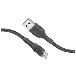 Кабель Promate xCord-Ai200 Apple iPhone SE 2022 / iPhone 14 Pro Max / iPhone 14 Plus / iPhone 14 Pro / iPhone 14 / iPhone 13 Pro / iPhone 13 Mini / iPhone 13 / iPhone 13 Pro Max / iPhone 12 Mini / iPhone 12 Pro Max, Lightning, 2.0 м., Черный