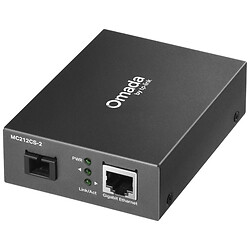 Медіаконвертер TP-Link Omada MC212CS-2, Чорний