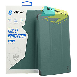 Чехол (книжка) Apple iPad Air 13 2024, BeCover Tri Fold Soft TPU, Dark Green, Зеленый