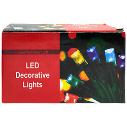 Гирлянда-штора, 100 лампочек, длина проволоки 4 метра, 10 веток, длина ветки 44 см, от сети 220 В, белый свет лампочек, в коробке, Mic