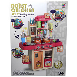 Кухня с посудой батар. муз. мир. пар. течет вода, пища меняет цвет, микс видов, Mic