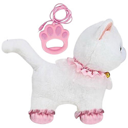 Любимец "Кот", ходит, звуки, аксессуары, на поводке, двигает хвостиком, сенсорные участки, реагирует на плеск в ладони, на батарейках, в коробке, Mic