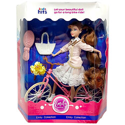 Кукла "Emily Romantic с велосипедом", короб. 30x34x10 см, Mic