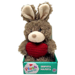 Мягкая игрушка "ЗАЙЧИК", 16 см с ушками, Plush and Co