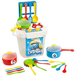 Набор столовой посуды "СМУРФИ", с плиткой, 25 эл., Tigres