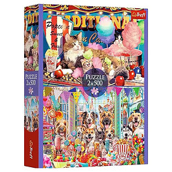 Пазлы 2в1, 500 эл "Пушистые друзья", Trefl