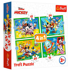Пазлы 4в1 "Микки Маус и друзья", Trefl