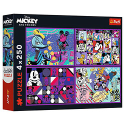 Пазлы 4в1 "Серия приключений Микки", Trefl