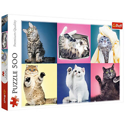 Пазлы "Котики", 500 элементов, Trefl