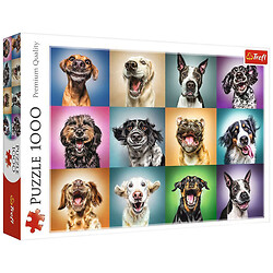 Пазлы "Смешные портреты собак", 1000 элементов, Trefl