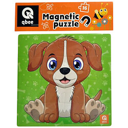 Пазлы фомовые магнитные, 16 элм. "Щенок", Qbee
