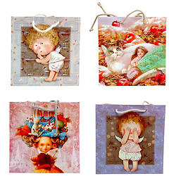 Пакет бумажный, 16x16x7см, микс видов, Art Studio Of Happiness