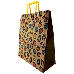 Пакет бумажный с ручками, бурый, 32х15х38см, Bourgeois