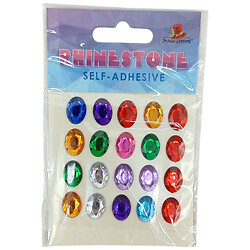 Стразы самоклеящиеся, 1,4x1,0см, 20шт., Art Studio Of Happiness