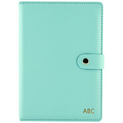 Блокнот А5 кожзаменитель на кнопке однотонный, 96 листов