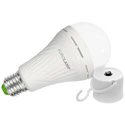 Лампа LED акумуляторна EUROLAMP 9Вт E27 яскраве світло 4500К