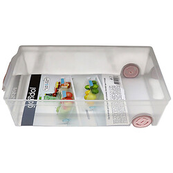 Органайзер для холодильника пластиковий на колесах Gondol, 16х31х8 см