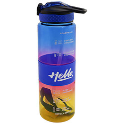 Пляшка для напоїв пластикова кольорова з написом, 1000 мл